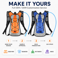Sac à dos d'hydratation léger en polyester Ripstop pour cyclisme et randonnée en extérieur, personnalisable avec logo, OEM/ODM acceptable, vente en gros 2026