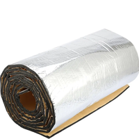 Matériau d'isolation acoustique auto-adhésif en aluminium avec feuille de caoutchouc mousse sur une face