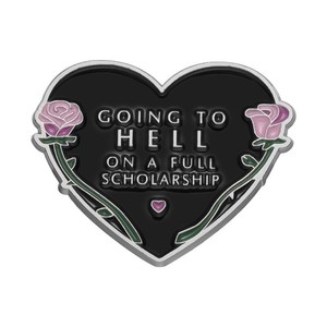 Épingles à revers <span class=keywords><strong>en</strong></span> métal, badges <span class=keywords><strong>en</strong></span> émail <span class=keywords><strong>en</strong></span> forme de cœur punk, roses, broches pour sacs à dos, vêtements, chapeaux, nouveaux bijoux gothiques, épingles cadeaux - Product Image 1