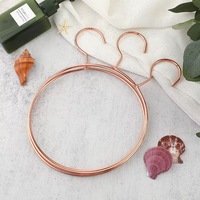 High Quality Luxury Rose Gold Square Scarf Hanger Round Metal Gold Hijab Hangers Tie Storage Rack