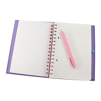 Agenda/Diario Personalizada con Cubierta de Cuero, Diseño Exclusivo, con Horario Diario y Notas Adhesivas, Alta Calidad