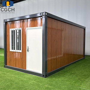 CGCH casa del contenitore del pacchetto piatto staccabile senza amianto prefabbricato casa del contenitore della casa del contenitore 20Ft per l'ufficio o vivere - Product Image 1