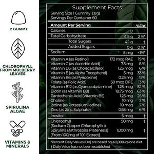 Gomitas de Espirulina OEM/ODM, con Vitamina B12, Vitamina B3 y Antioxidantes, Veganas y Sin Gluten - Product Image 6