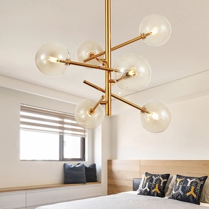 <span class=keywords><strong>Lustre</strong></span> en <span class=keywords><strong>boule</strong></span> de <span class=keywords><strong>verre</strong></span> moderne pour salle à manger, cuisine, salon, chambre à coucher, plafonnier suspendu, luminaires d'intérieur - Product Image 3