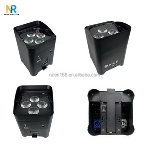 Hot Mô Hình 4Pcs 18W 6in1 LED Rgbwa Uplight DJ Đèn Sân Khấu Không Dây Dmx512/Wifi Di Động Điều Khiển Cho Đám Cưới Chương Trình Âm Nhạc Chiếu - Product Image 3