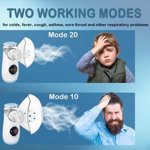 Mini nebulizzatori portatili silenziosi USB/a batteria portatile a ultrasuoni silenziosi a maglia nebulizzatore per bambini - Product Image 4