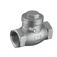 Vanne de vidange hydraulique manuelle filetée en acier inoxydable vanne anti-retour haute résistance pour eau huile gaz acide