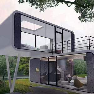 Casa Cápsula Espacial Personalizada de Bajo Costo con Aislamiento Solar, Insonorización y Estructura de Acero Resistente al Viento - Product Image 2