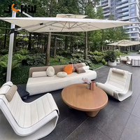 Modernes einfaches Teakholz-Gartenmöbel set für Courtyard Garden Patio Hotels und Bauern häuser für Villa Terrace Sofa
