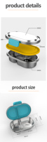 Bocal alimentaire isotherme pour enfants Boîte à lunch en acier inoxydable 100% sans BPAFree Passe au lave-vaisselle pour enfants Conteneur à bento pour enfants