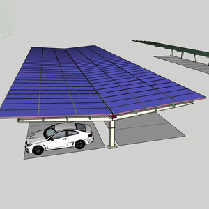 Structure de montage de panneaux solaires avec garantie de 12 ans, support solaire photovoltaïque anodisé pour <span class=keywords><strong>parking</strong></span> au sol - Product Image 3