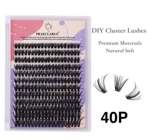 Heat Bonded 30D 40D Mix Cluster Lashes Lash Clusters DIY Eyelash Extensions DIY Lash Private Label