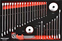 MAXPOWER Entrepôt Atelier Armoire à 4 tiroirs avec 210 pièces Armoire de rangement d'outils et boîte à outils