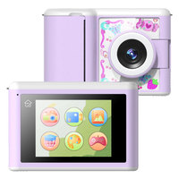 Appareil photo numérique pour enfants avec mini-imprimante Appareil photo thermique portable à impression instantanée pour enfants 3.5 pouces HD Video Toy Gifts