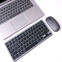 Ensemble clavier et souris sans fil mini RGB rétroéclairé rechargeable 2,4 GHz pour ordinateurs portables en stock