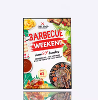 Boîte à lumière LED ultra-mince personnalisée avec cadre en aluminium, éclairage publicitaire intérieur décoratif, cadre d'affichage de fenêtre rond