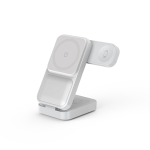 Base de Carga Plegable Multifuncional 3 en 1 con Estación de Carga Rápida para Teléfono, Auriculares y Reloj, <span class=keywords><strong>Cargador</strong></span> Inalámbrico Portátil para Teléfono - Product Image 4
