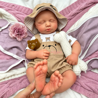 Poupée Reborn en Silicone LOULOU de 20 Pouces, Poids Réel, Faite à la Main, Artisanat Exquis, Cadeau Surprise Idéal pour Noël