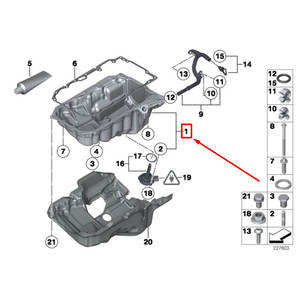 Bac à huile moteur 7252703707 7252703114 1020104213 24117613253 11138611693 11137812360 11138580122 pour <span class=keywords><strong>Mercedes</strong></span> Benz - Product Image 2