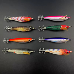 Venta al por mayor de la fábrica de pulpo de agua salada de madera <span class=keywords><strong>Egi</strong></span> señuelo cebo Camarón calamar Jig Hook señuelo - Product Image 6