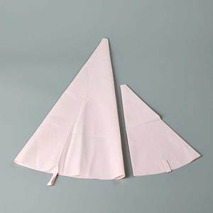 Ensemble de 6 poches à douille réutilisables en tissu, forme triangulaire, outils de décoration de gâteaux, couleurs pastel - Product Image 5