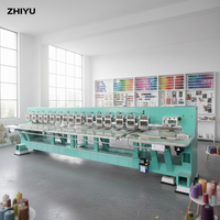 Machine à broder plate informatisée à grande vitesse, 16 têtes, 9 aiguilles, pour vêtements, t-shirts, satin, zone de broderie 350*350 mm, automatique