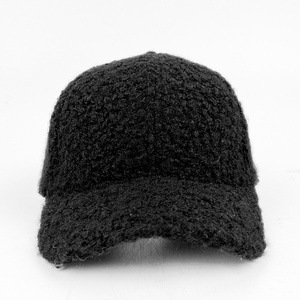 Casquette de baseball en <span class=keywords><strong>laine</strong></span> d'agneau JAC22 W6294 pour homme, chapeau chaud uni léger pour <span class=keywords><strong>femme</strong></span>, idéal pour l'extérieur - Product Image 5