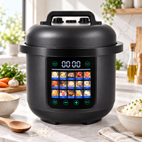 Panci Masak Listrik Multifungsi 6L Kapasitas Besar Dapur Rumah Layar Warna Digital Pintar