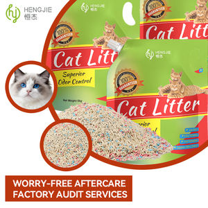 Prix de gros usine Litière <span class=keywords><strong>pour</strong></span> <span class=keywords><strong>chat</strong></span> biodégradable, écologique, facile à nettoyer, jetable dans les toilettes, faible teneur en poussière, hautement absorbante, mélange de sable, tofu et bentonite - Product Image 4