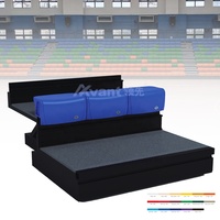 Système d'assise télescopique Avant Sports pour gymnase, école, arène, tribunes motorisées rétractables pour économiser de l'espace, tribunes intérieures