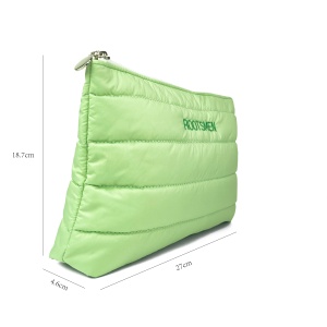 Sac de poche portable pour femmes de haut niveau sac à fermeture éclair cosmétique en nylon souple lavable pour la vie quotidienne - Product Image 2