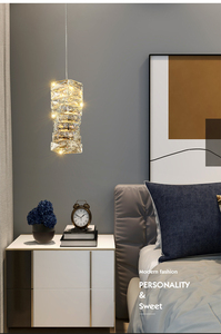 Sang Trọng Pha lê ánh sáng mặt dây chuyền phòng ngủ phòng khách quầy bar truy cập Duplex xây dựng mô hình phòng trang trí mặt dây chuyền đèn - Product Image 4