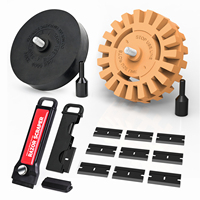 Kit d'outils Foshio Design pour enlever les autocollants de roues, épaisseur 20 mm, pour emblèmes, étiquettes et colle de voiture, camion, camping-car