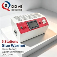 Chauffe-colle automatique 5 stations avec régénérateur de température pour colle SMT, écran tactile et imprimante pour ligne de production SMT