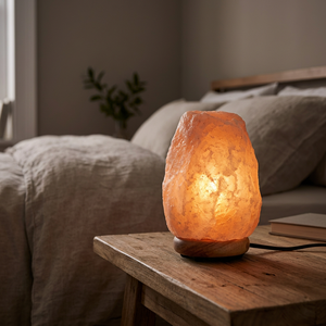 Lámpara de Sal Rosa del Himalaya 100% Pura, Tallada a Mano, Sal Natural Demaro, Impermeable, Decoración para Bodas y Festividades, Regalo - Product Image 1