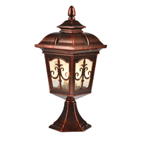 Clôture extérieure pier-support lumières jardin décoratif piliers de porte lampe
