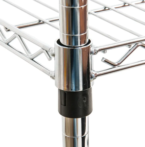 Chariot en fil d'acier inoxydable à 2 couches d'approvisionnement médical avec OEM personnalisable à quatre roues pour chariots à main et chariots - Product Image 3