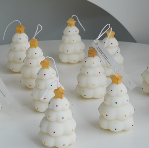 Holiday Creative Christmas Holiday <b>Gift</b> Home Decor Christmas Tree Scented <b>Candles</b> Soy Wax Beeswax - Product Image 4