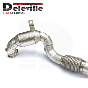 Ống Xả Cho <span class=keywords><strong>Audi</strong></span> A3 1.4T 1.8T 2.0T 2014 + Phụ Kiện Hiệu Suất Ô Tô Ống Xả Bằng Thép Không Gỉ Downpi - Product Image 2