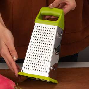 Hot Sales Stainless Steel Professional Kitchen <b>Tool</b> 4-Side <b>Fruit</b> Box Grater Eco-Friendly Cheese <b>Vegetable</b> Slicer - Product Image 2