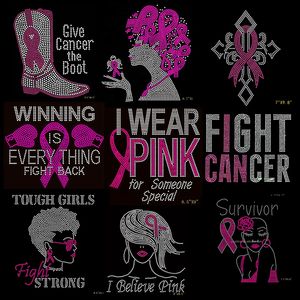 30 + Hotfix Iron Bling Sensibilisation au cancer du sein Conception de transfert de strass Motif Patch <span class=keywords><strong>Faith</strong></span> Hope Love <span class=keywords><strong>Cure</strong></span> Rhinestones Design - Product Image 6