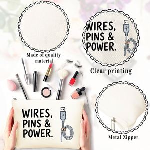 Bolsa de Cosméticos con Diseño de Cables USB para Mamá, Hijas y Amigas, Regalo Ideal para Viajes y Cumpleaños, Bolsa de Cosméticos y Neceser - Product Image 5