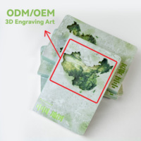 Cuaderno Creativo A5 de Tapa Dura con Grabado 3D: Mapa Detallado de la Topografía de China, Diario Coleccionable Artístico y Divertido para Estudiantes
