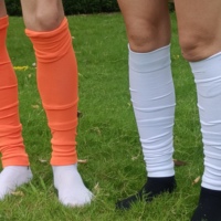 Manchons de compression personnalisés pour mollets de football, à effet froncé, numériques, hauteur genou, en Spandex/Nylon, pour l'automne, offrant une protection