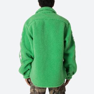 Chaqueta de Forro Polar Grueso de Alta Calidad para Hombre, con Botones, Estilo Urbano, con Pedrería, Chaquetas Sherpa - Product Image 5