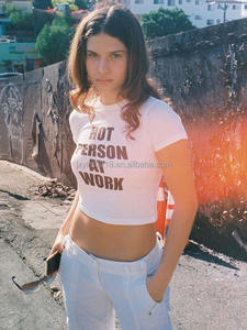 מותאם אישית נשים חולצת טריקו העליונה חולצת טריקו לוגו מודפס הבציר דפוס נשים חולצת נשים רזה סקסי העליון - Product Image 4