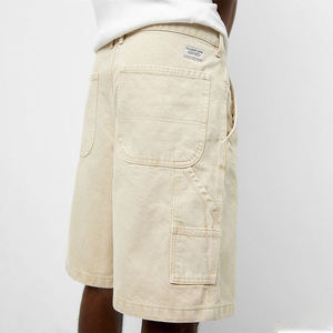 Custom Manufacturers Khaki Denim Shorts Men Summer Streetwear Loose <b>Work</b> <b>Jeans</b> Shorts Multiple pockets Fashion Baggy Jorts Men - Product Image 4