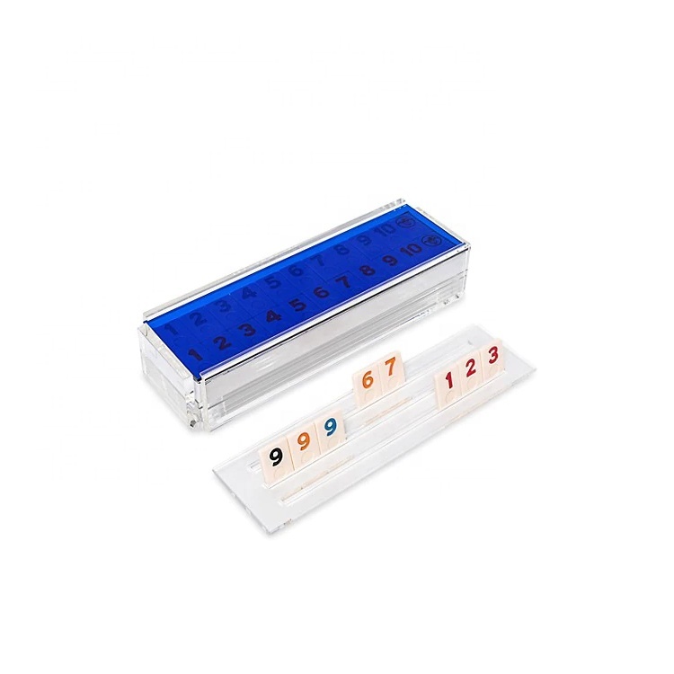 Acrylic Rummy Travel Game Tiles Original Board Game Digital Game Entertaining Israel Mahjong