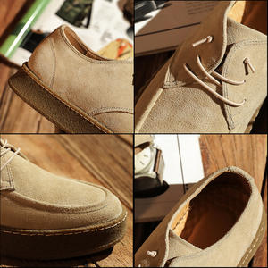 Chaussures Oxford décontractées en daim et cuir véritable pour hommes, grandes tailles 37-44, pour le bureau - Product Image 6