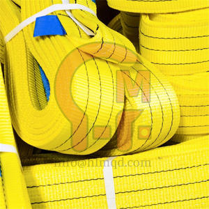 HLM grosir kualitas tinggi 100% Polyester Flat Webbing Sling tanpa batas jenis mata Sling bulat Sling lebar tubuh Sling OEM <span class=keywords><strong>Soft</strong></span> Sling - Product Image 2